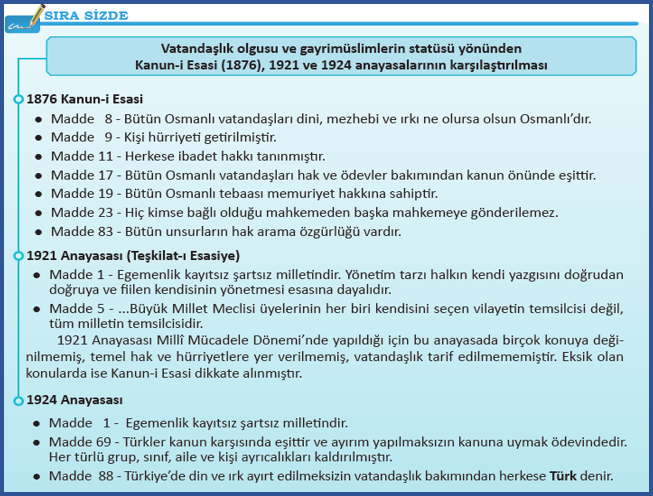 Türklerde Toplum Yapısı Sıra Sizde