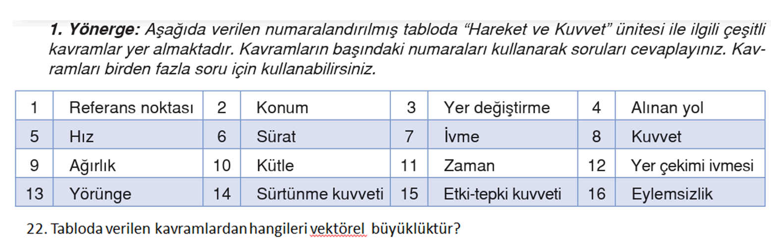 Hareket Ve Kuvvet Hareket Ve Kuvvet