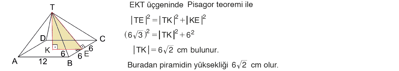 Uzay Geometri Dik Piramit Ve Dik Prizma Rnek