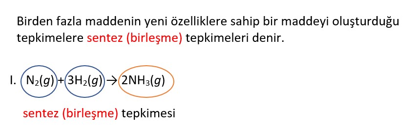 Kimyanın Temel Kanunları ve Kimyasal Hesaplamalar Kimyasal Tepkimeler