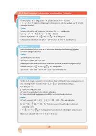 Matematik 11 - Fonksiyonlarda Uygulamalar