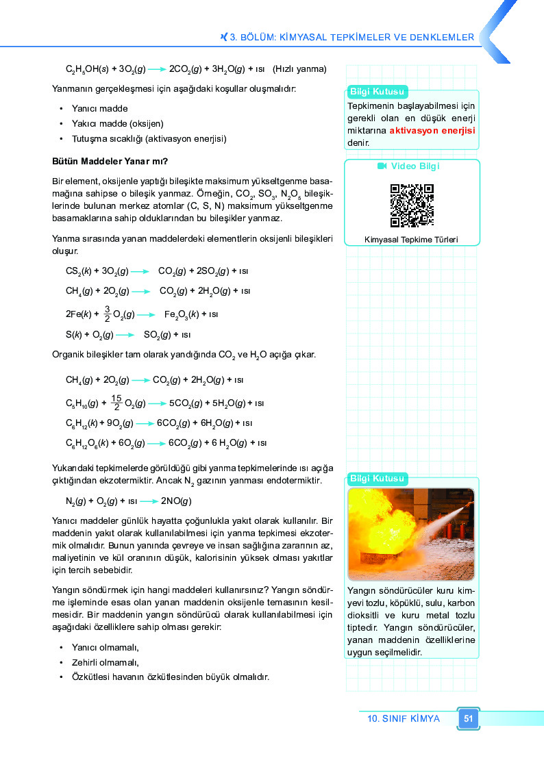 Kimya 10 - Kimyanın Temel Kanunları Ve Kimyasal Hesaplamalar