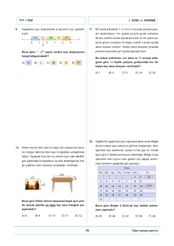 Page 77 - 3 ADIM DENEME SINAVI (TYT) TYT KİTAP 1.ADIM