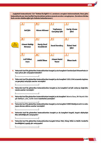 Page 73 - Türk Dili ve Edebiyatı 12 - Ünite 3
