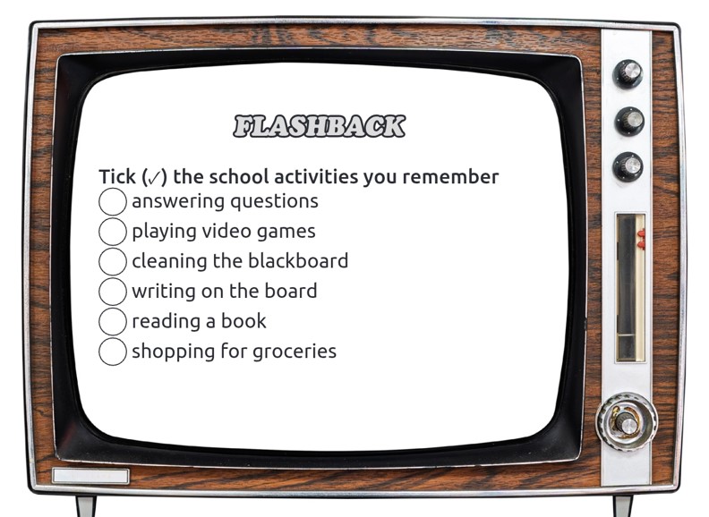 Flash Back Questions Classroom Life - Flashback Activity