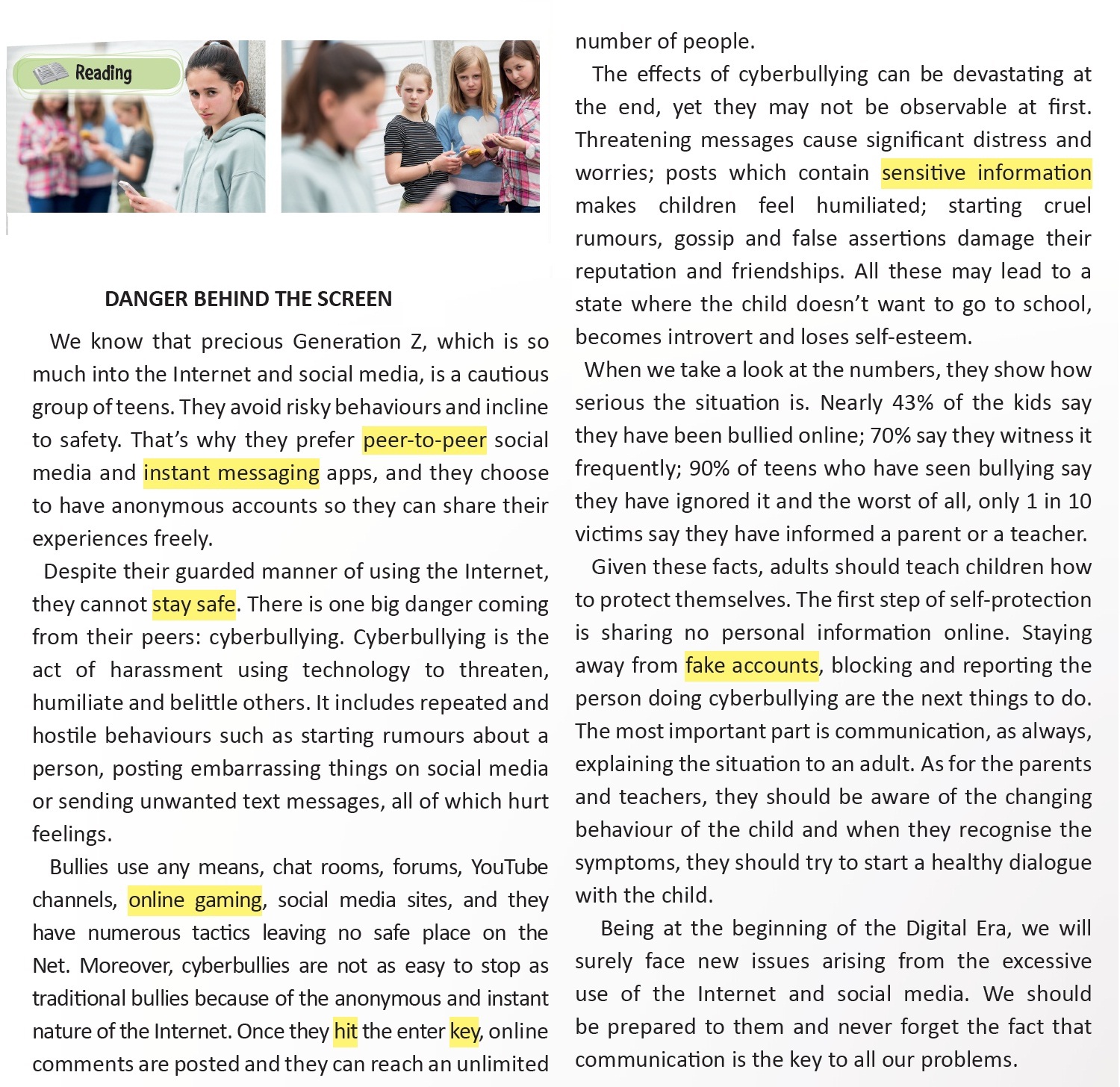 Generation Z - 7C Reading c 129